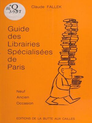 cover image of Guide des librairies spécialisées de Paris